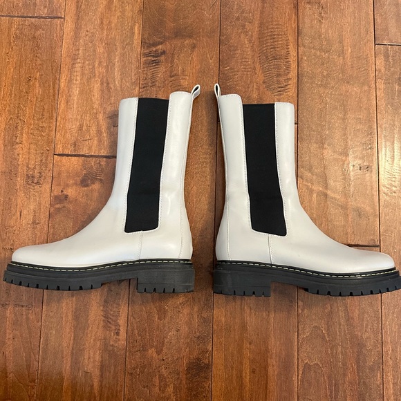 Pinko Gray Natalie Stivale Lug Boots Sz 36 or 6 - Picture 8 of 16